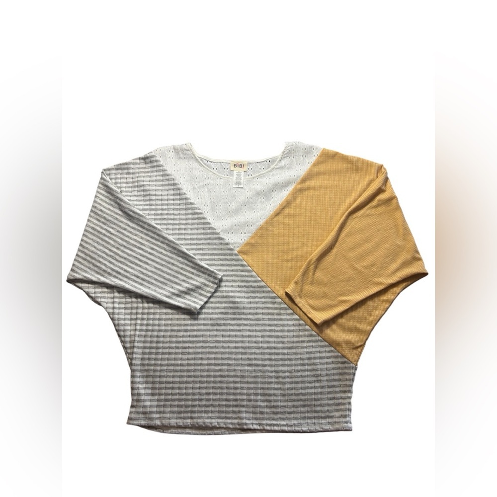 BiBi White Eyelet Knit Top - Picture 2 of 4